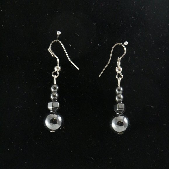 Handmade East African Silver Drop Multi Earrings Pair - Picture 2 of 5